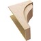 Ekena Millwork 12"W x 24"D x 36"H Classic Helena Rough Cedar Woodgrain TimberThane Corbel, Primed Tan CORUR12X24X36HELRCPR - alternate 4